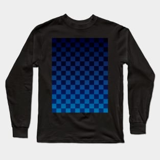 Dark Blue Checkers Long Sleeve T-Shirt